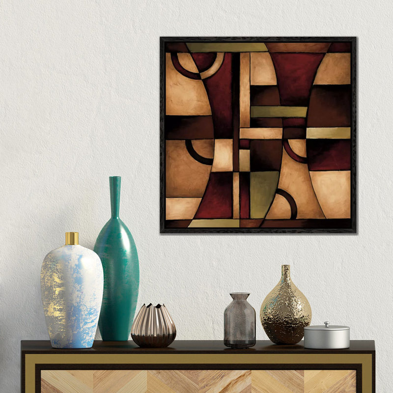 Connections I by Eve - Gallery-Wrapped Canvas Giclée on Canvas, 45.72 cm H x 45.72 cm W, Black Framed