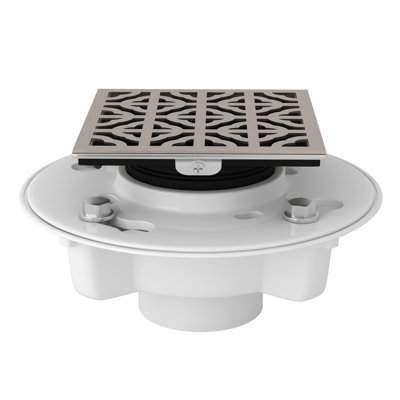 PVC 2" X 3" Drain Kit with Petal Decorative Cover