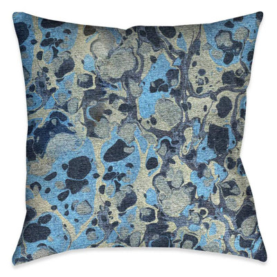 Marble Abstract Reversible Throw Pillow
