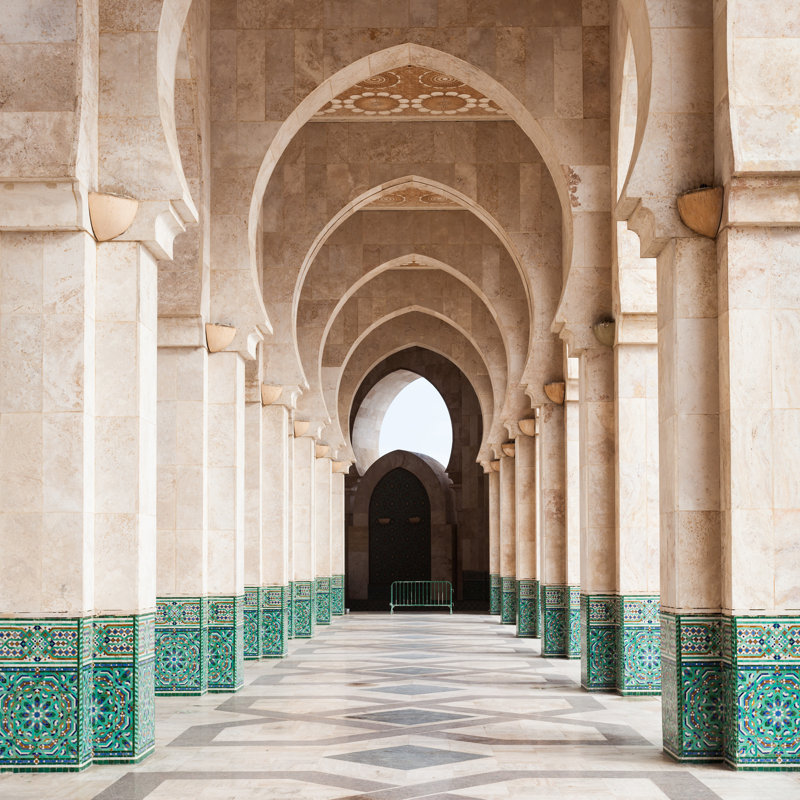 Hassan II Mosque by Saiko3p - Wrapped Canvas Print, 30cm H x 30cm W x 3.8cm D