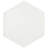 Textile Hex 9" x 10" Porcelain Wall & Floor Tile-2125145184