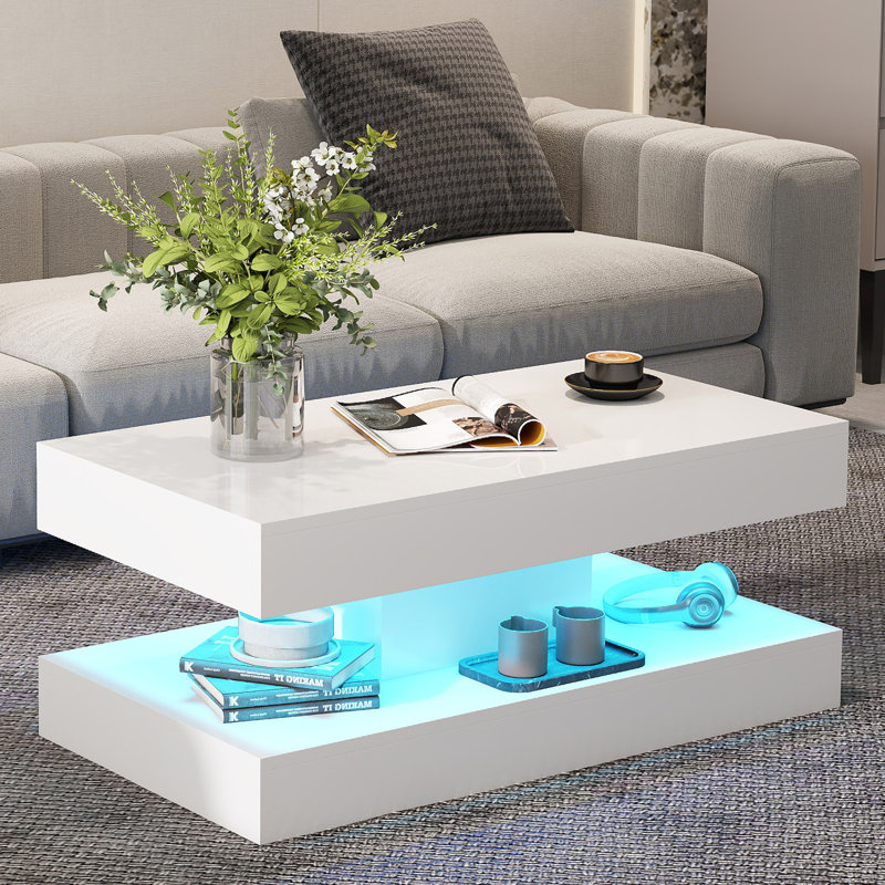 Pedestal Coffee Table with Storage
