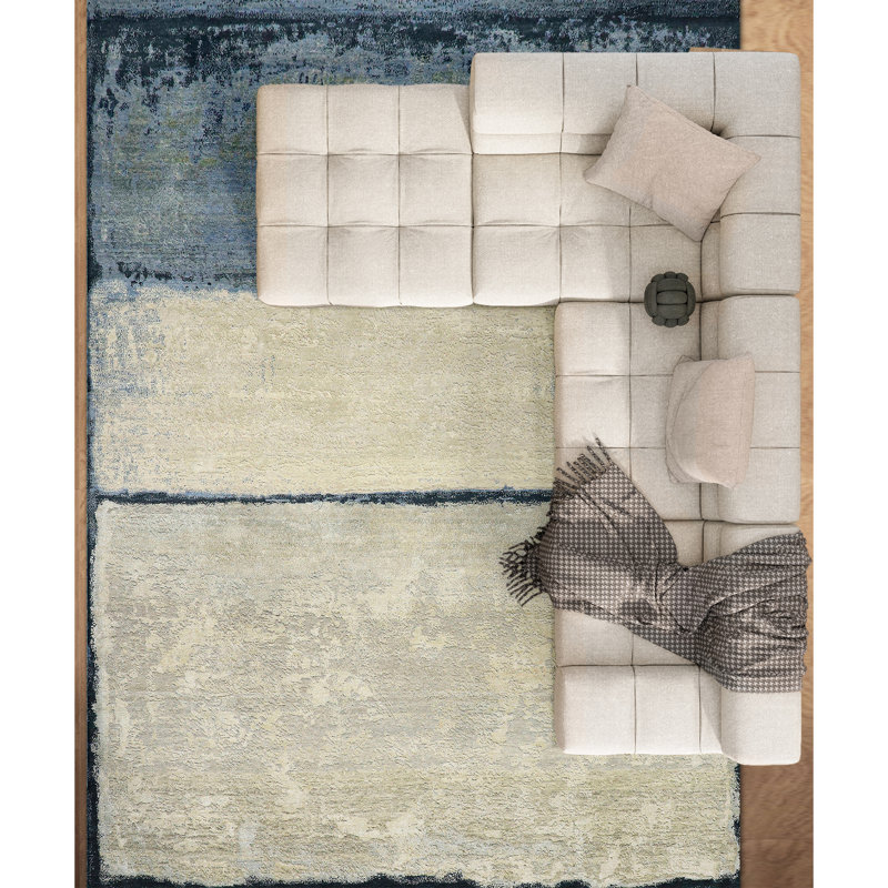Hand Knotted Indoor Rug, Rectangle 8' x 10'