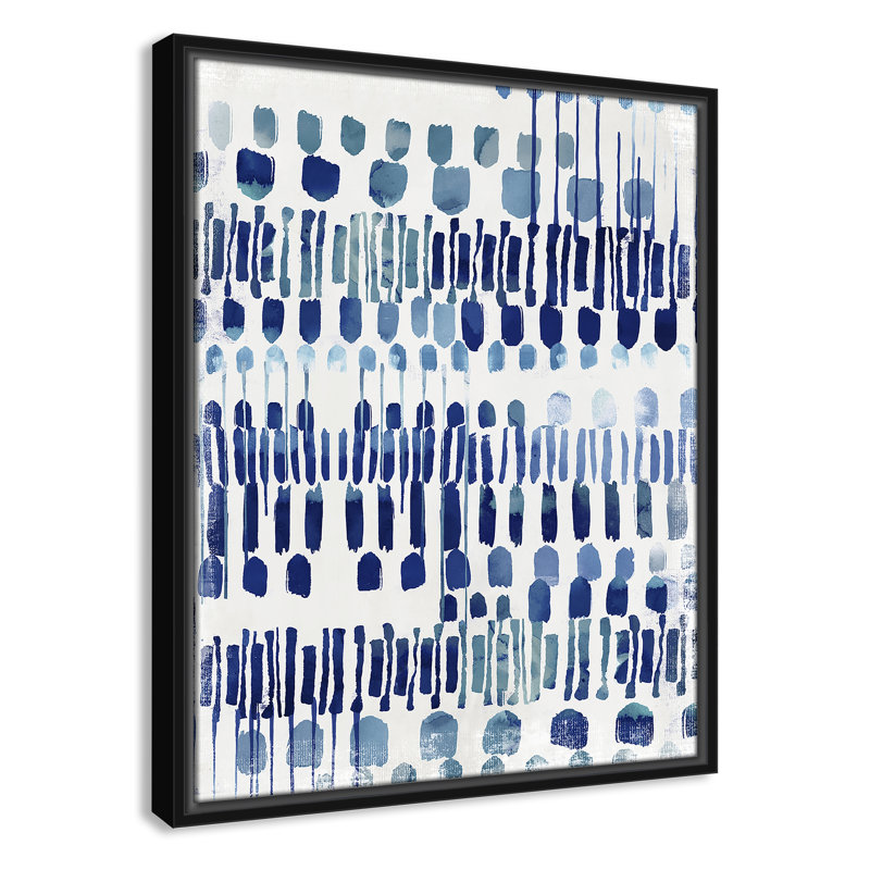 Fynn Continuately I - reproduction d'art, Sans mat, Toile avec cadre noir, H 21,5 po x l 17,5 po x P 2 po