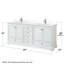 Meuble-lavabo double autoportant Deborah avec plateau en quartz-98142013-98142016-98213894