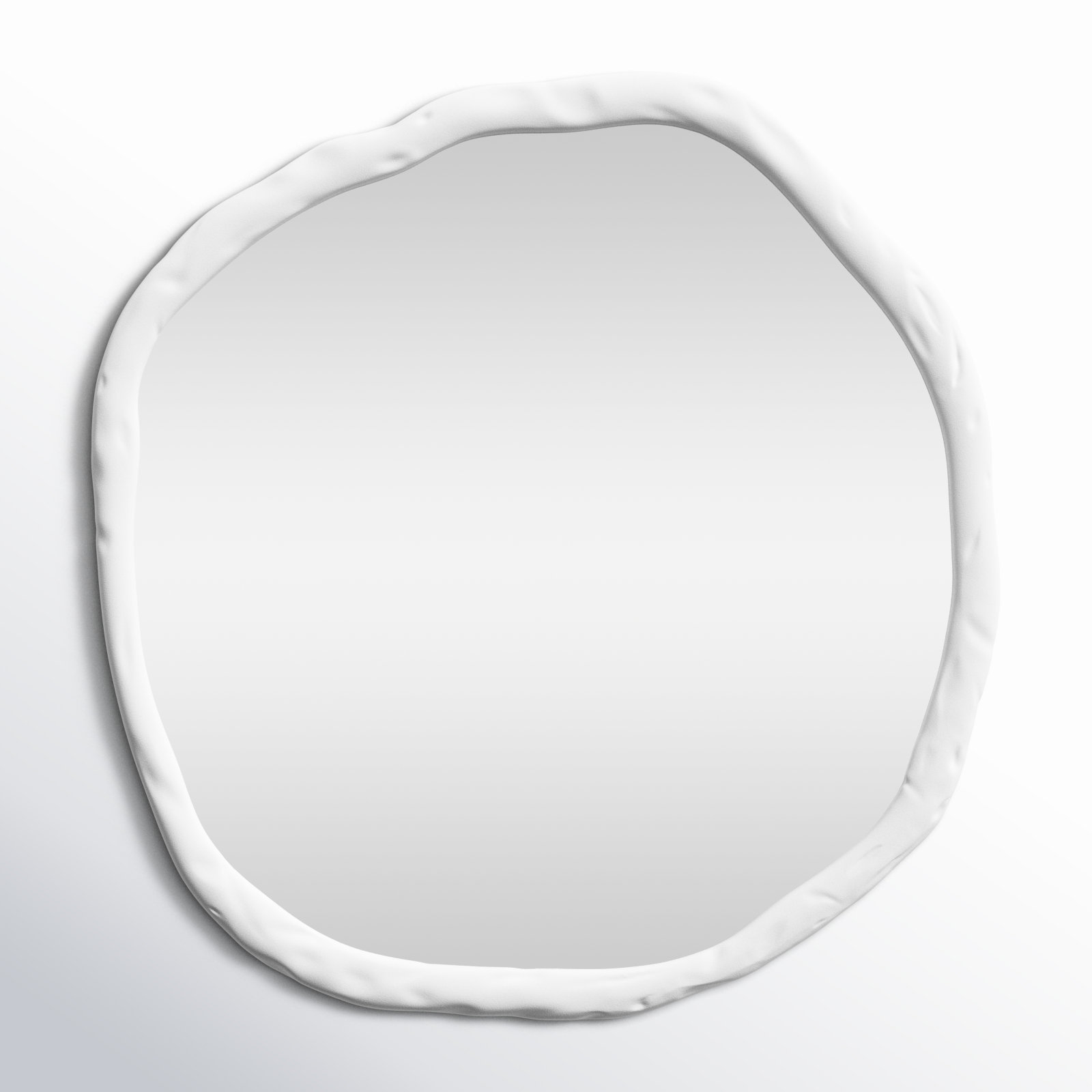 Nola 24" Accent Mirror, 36.5" x 36.5", White