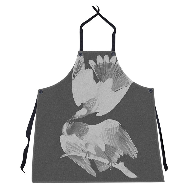 Tablier audubon brasilian caracara eagle john james, Gris / blanc