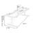 Brown Rectangular Solid Wood desk-400401025