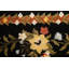 Tapis oriental en laine et soie à motif végétal noué à la main 5 pi 9 po x 8 pi 2 po