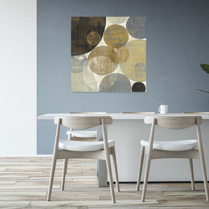 Circulation II, art contemporain abstrait, H 32 po x l 32 po