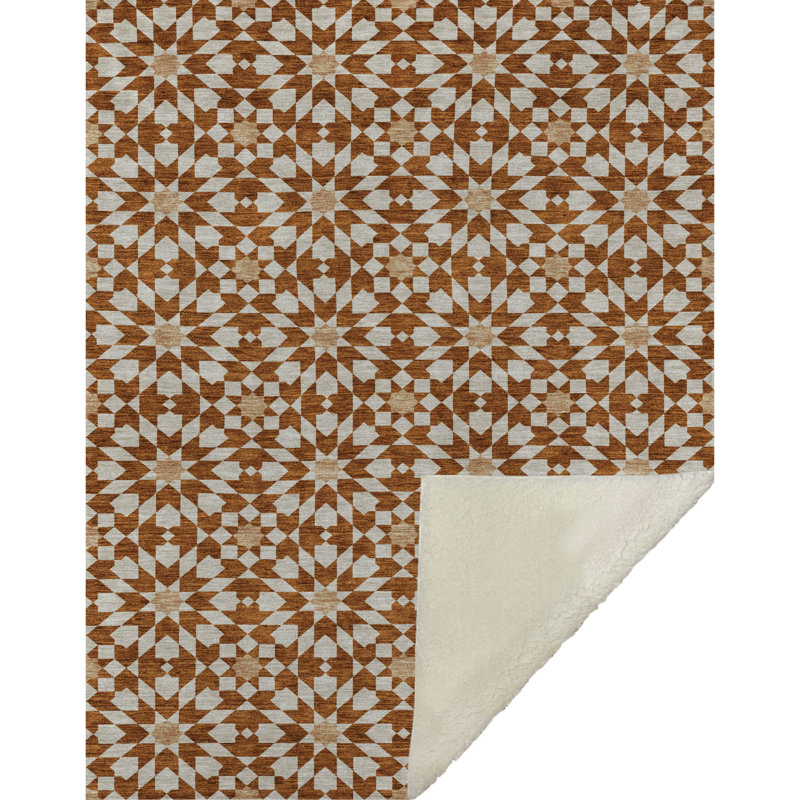 Jeté spirale Addison Sherpa ASB734, Paprika