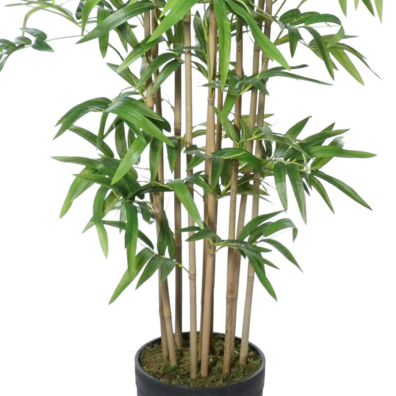 Bambou artificiel en pot, H 72 po x l 36 po x P 36 po
