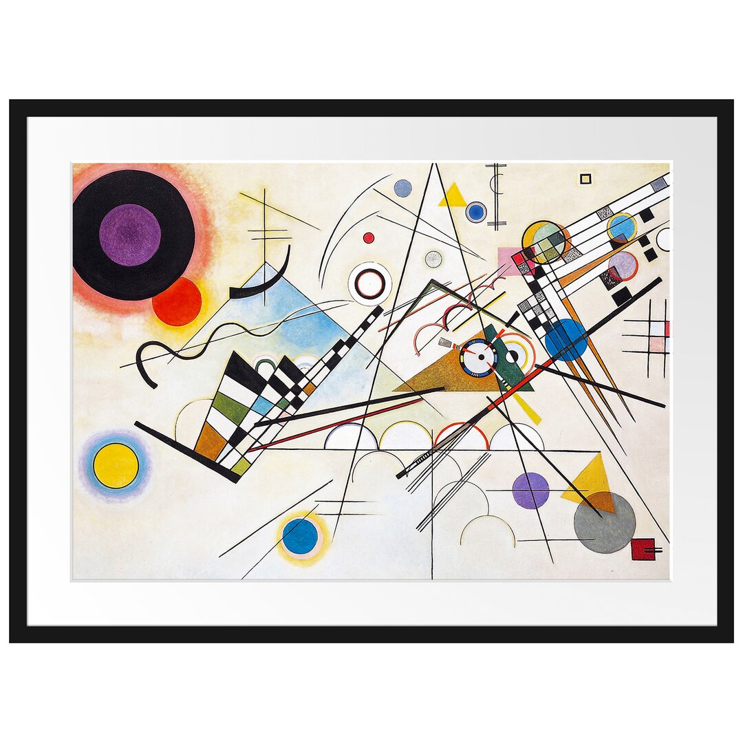 Gerahmtes Leinwandbild Composition von Wassily Kandinsky