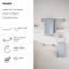 Moen Karis Single Handle Bathroom Faucet with Push Down Drain, Deckplate Included-77119977