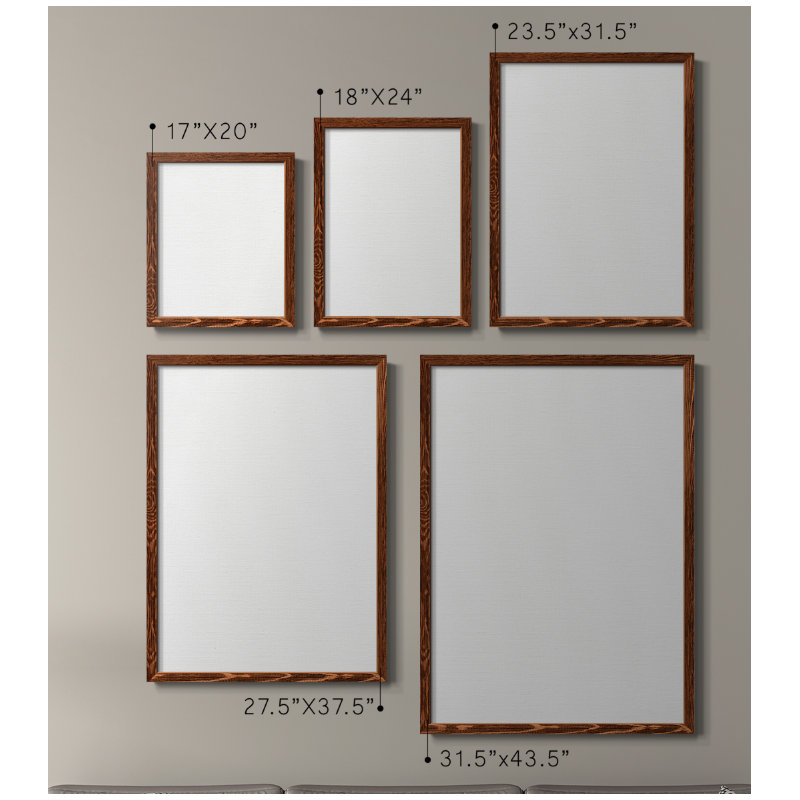 Toile simple encadrée de qualité supérieure - prête à être accrochée, H 20 po x l 68 po x P 1,5 po, Blanc