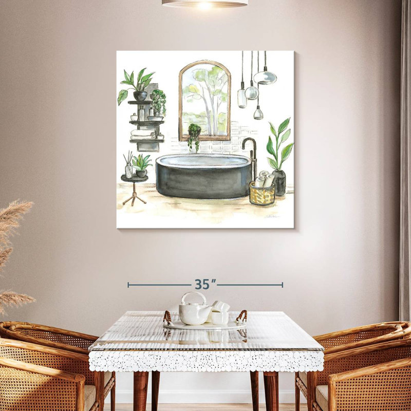 Kerrick Black Bathtub I, 39" H x 39" W
