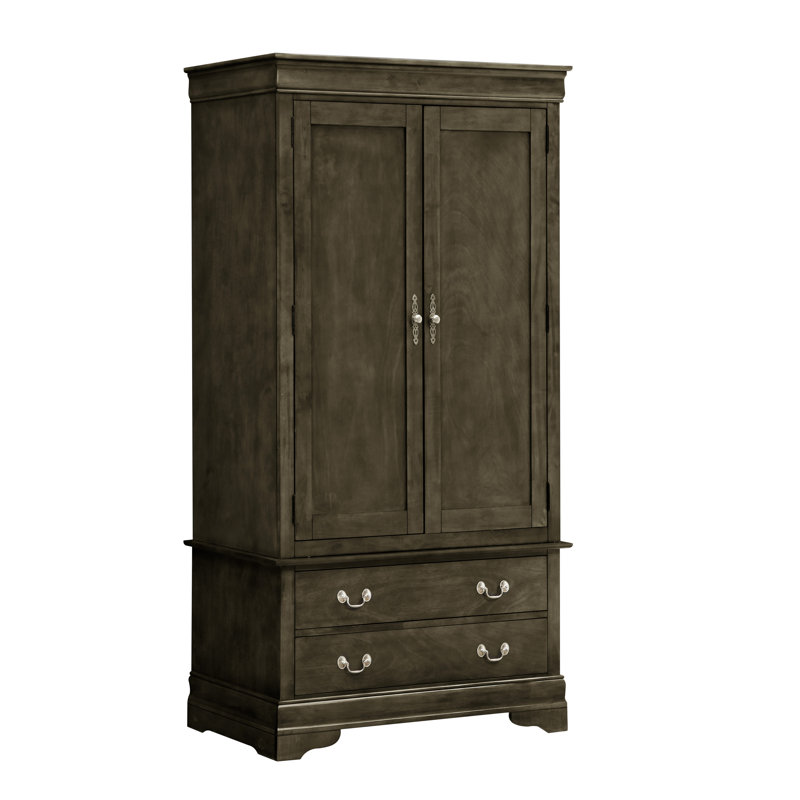 Armoire Glory Furniture Louis Phillipe G3105-A, Gris