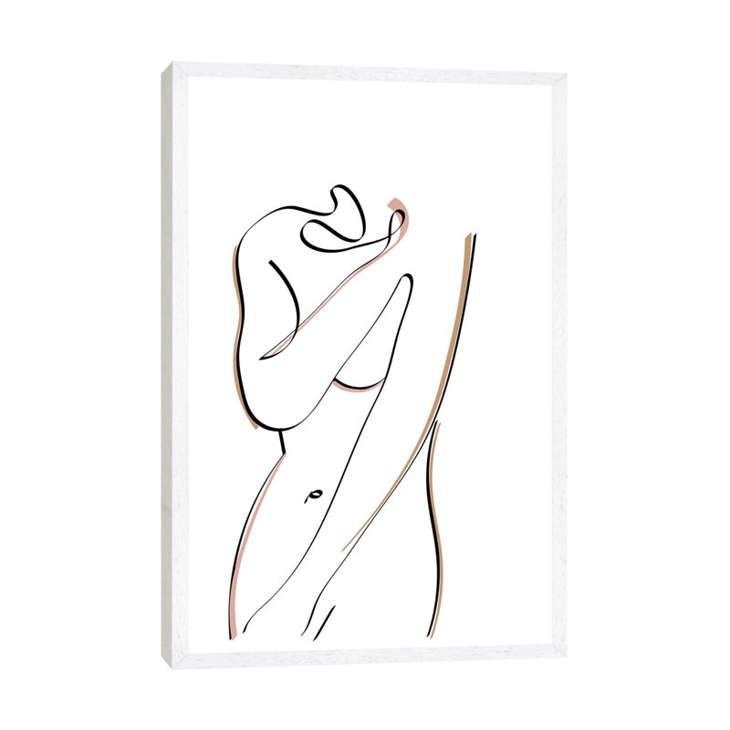 Intimate 1 Piece Wall Art on Canvas, 152.4cm H x 101.6cm W x 3.81cm D, White Framed
