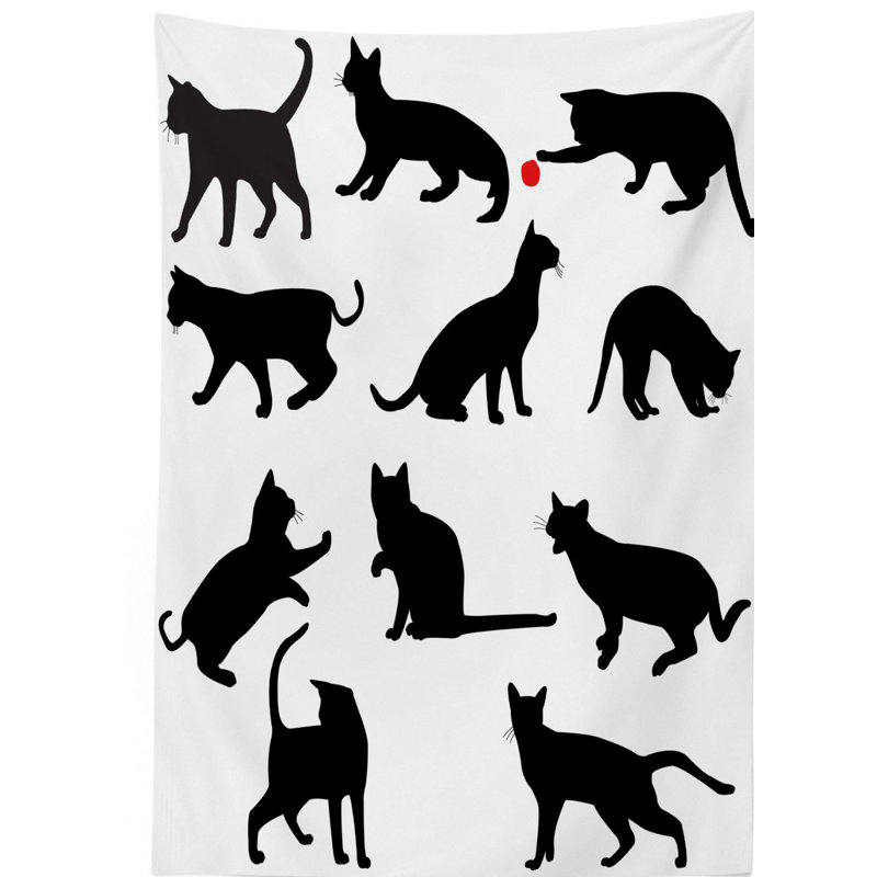 Cat Tablecloth, 84" L x 60" W