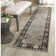 Petronella Viscose Oriental Rug in Gray/Black