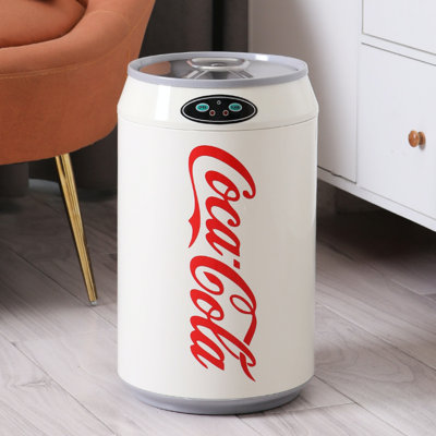 Smart Trash Can with Motion Sensor, Stainless Steel Automatic Touchless Trash Can with Iconic Soda Can Shape
