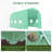 15' X 6' X 7' Walk-In Tunnel Greenhouse Garden Plant Growing House With Door And Ventilation Window-123375688-123375689
