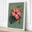 Pink Hibiscus Study Botanical - Wrapped Canvas-1457867308-1457867310