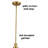 Gulshen 1 - Light Brass Bell Pendant