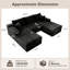Canapé modulaire en forme de U Koli Boneless, canapé modulaire à compression, velours côtelé-953082216-953082217