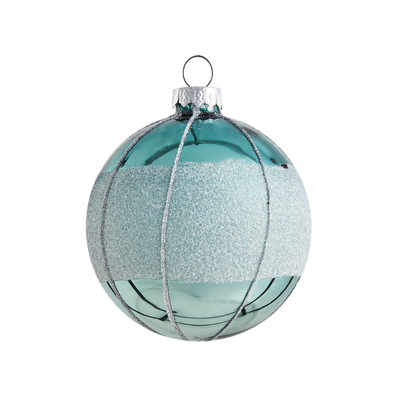 16cm Handmade Solid Colour Glass Ball Ornament