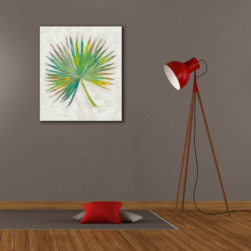«Epic Graffiti» «Holiday Palms 1» par Chariklia Zarris, art mural sur toile, 26 po x 30 po
