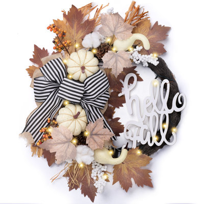 Couronne d'automne pliable 22 po Valery Madelyn