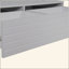 Table basse moderne à 2 tiroirs de 47,2 po à DEL moderne-132930202