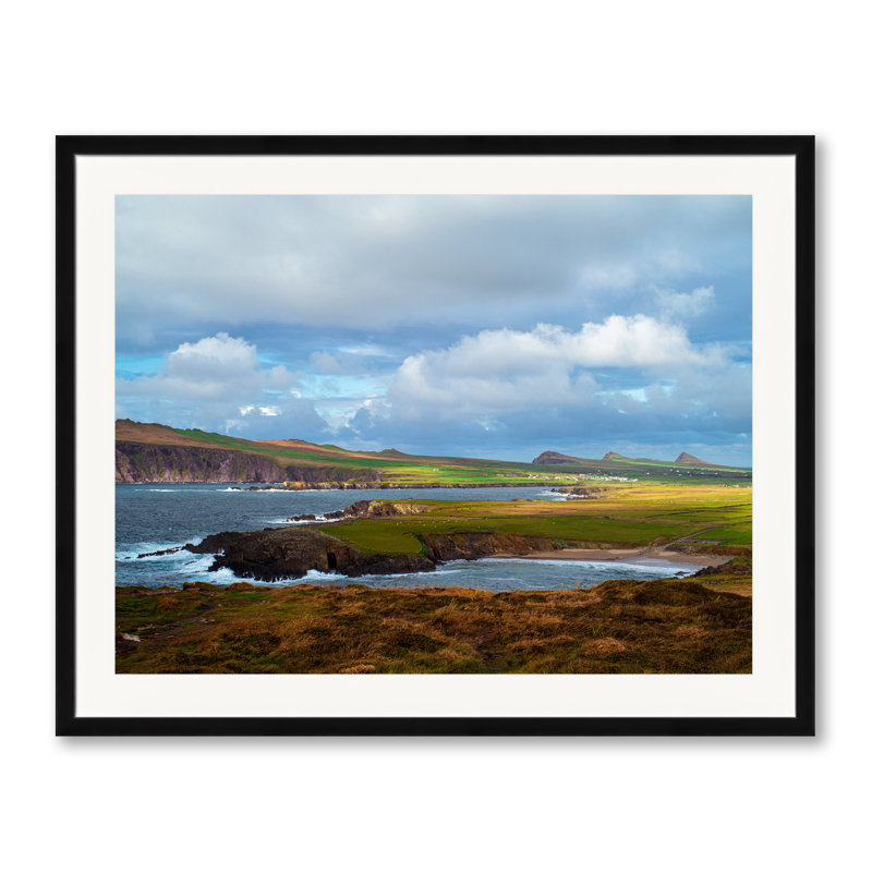 The Three Sisters County Kerry Print by Scott Wurzel, Black Framed Paper, 24" H x 30" W