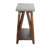 Brookside Modern Beach House Wooden Metal Concrete Coating Console Media Table With An Open Shelf-542305059