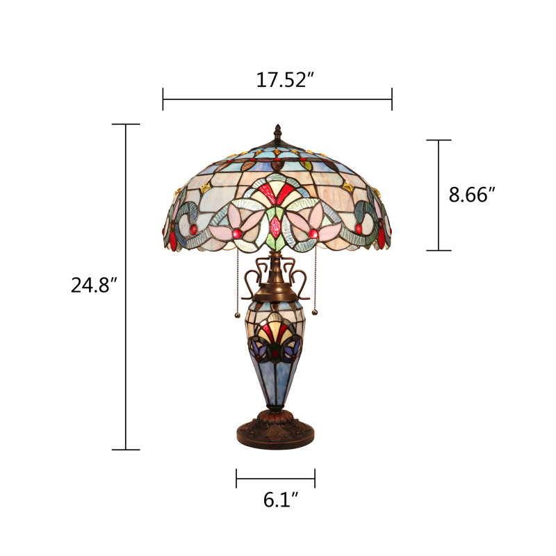 Zainab Table Lamp, 24.8" H x 17.52" W x 17.52" D