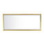 Miroir de salle de bain rectangulaire à brouillard à DEL - 48 po x 84 po, à intensité variable, fixation murale, salle de bain, grand brouillard encadré noir de style luxueux, fixation, 84 po x 48 po, décoration de salle de bain