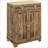 Cabinets with Solid Wood Countertop, Modern Rustic Kitchen Storage Sideboard with 2 Drawers, Doors &amp; Adjustable Shelf | Rustic Brown | Engineered Wood