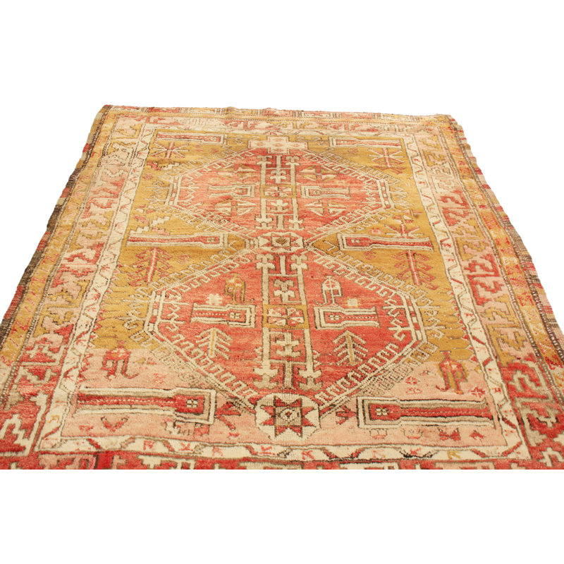 One-of-a-Kind 4'3" x 5'10" Hand Knotted Area Rug