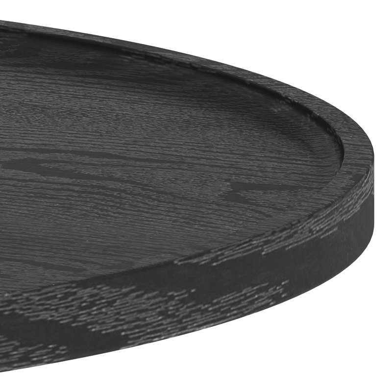 Buril Pedestal Coffee Table, Black