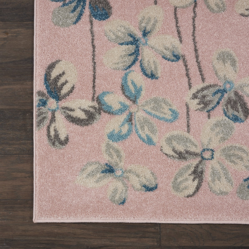 Floral Indoor Rug, Rectangle 8'10" x 11'10"
