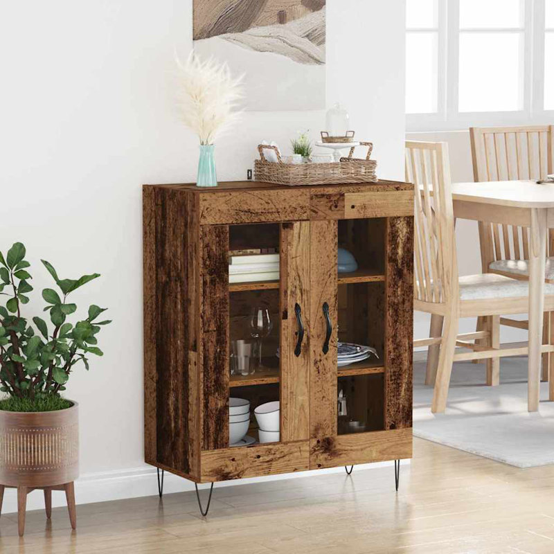  Sideboard Artisan Oak 69.5 X 34 X 90 Cm Engineered Wood, Old Wood