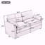 68,1 po Coussin rembourré Cozy