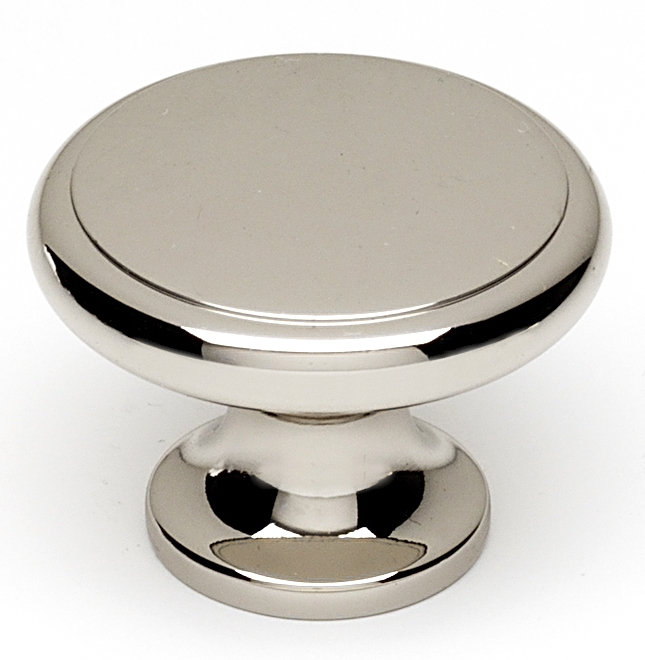 Mushroom Knob, Polished Nickel