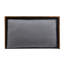 Chien en bois massif, style Mid-Century, lit avec matelas de haute qualité, finition chêne foncé, coussin gris, forme rectangulaire, eau, 17,66 po de profondeur x 29,56 po de largeur, 10,99 po d'élégance, matériau, housse,