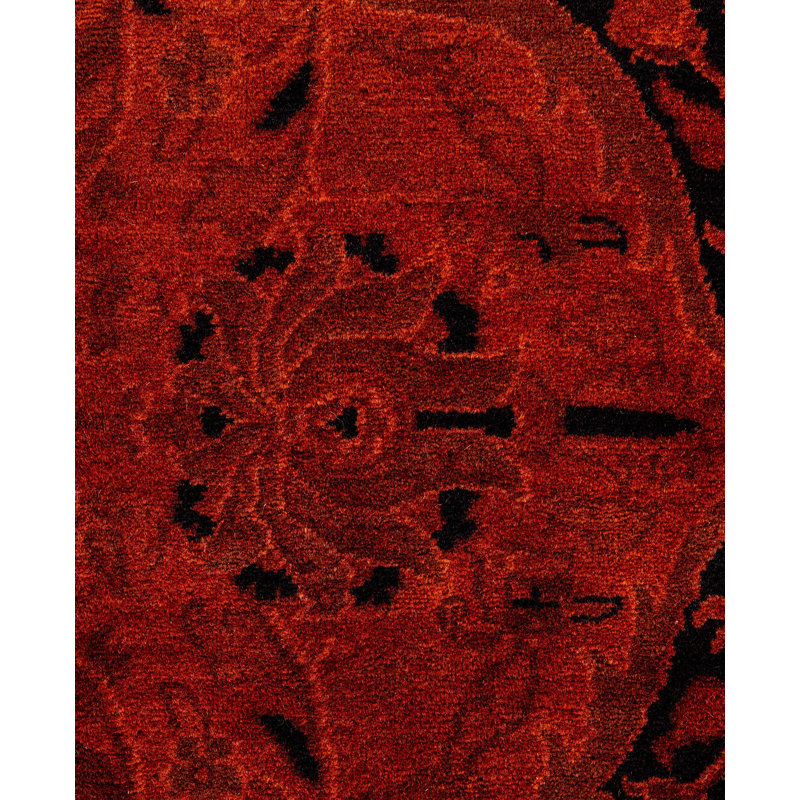 Overdyed One-of-a-Kind 12' 1" X 12' 1" Hand Knotted Area Rug