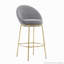 Metal Upholstered Barstool, Set of 2-115824303