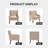 Tufted Upholstered Wide Back Armchair-582471469