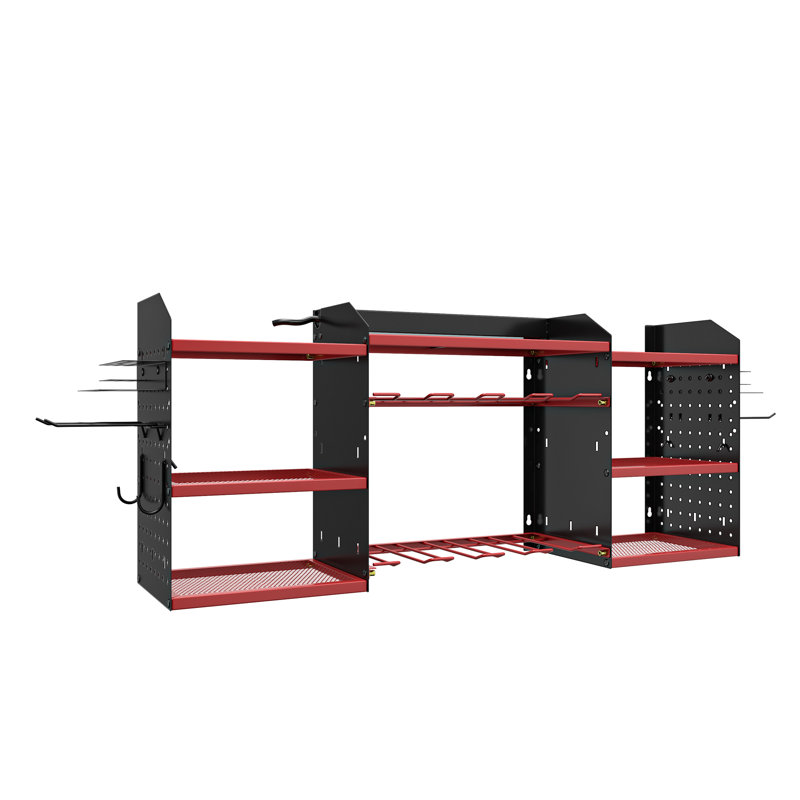 Organisateur mural pour outils électriques, H 16,54 po x l 39,13 po x P 8,66 po , Rouge