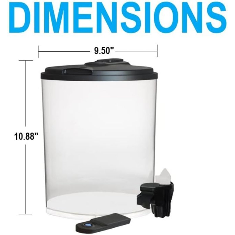 Aquarium 360 gallons en plastique avec filtre d'alimentation et éclairage DEL Aquaview pour poissons tropicaux - Betta Fish
